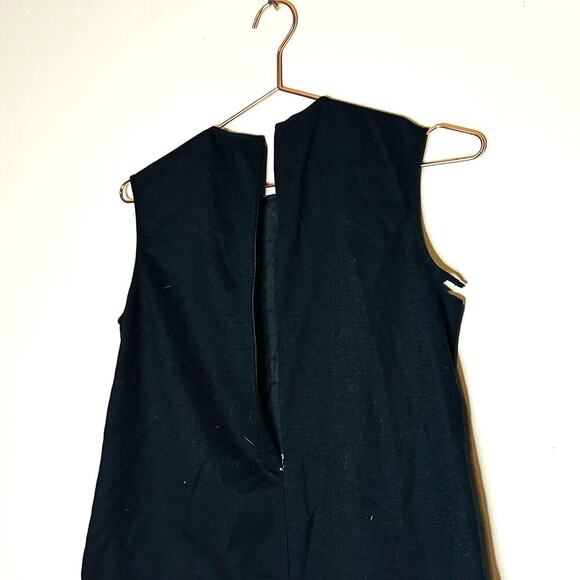 Derek Lam Black & White Sleeveless Crochet Jersey Zip Up Back Top Size small - Picture 8 of 10